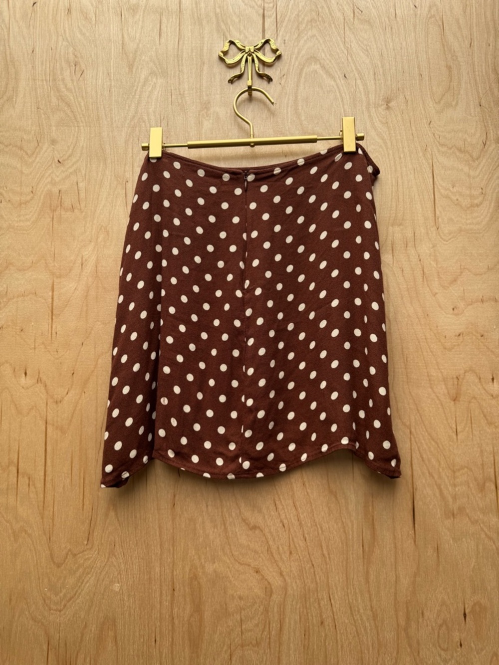 REFORMATION Au Lait Margot Polka Dot Woven Mini Skirt 12 - Picture 6 of 9